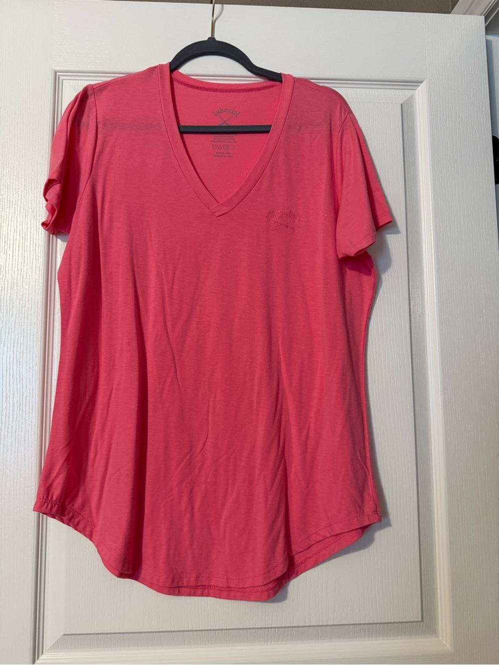 Women's V‑Neck Lake Girl Short Sleeve Tee